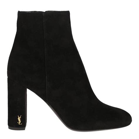 ysl lou black suede boot|saint laurent leather boots.